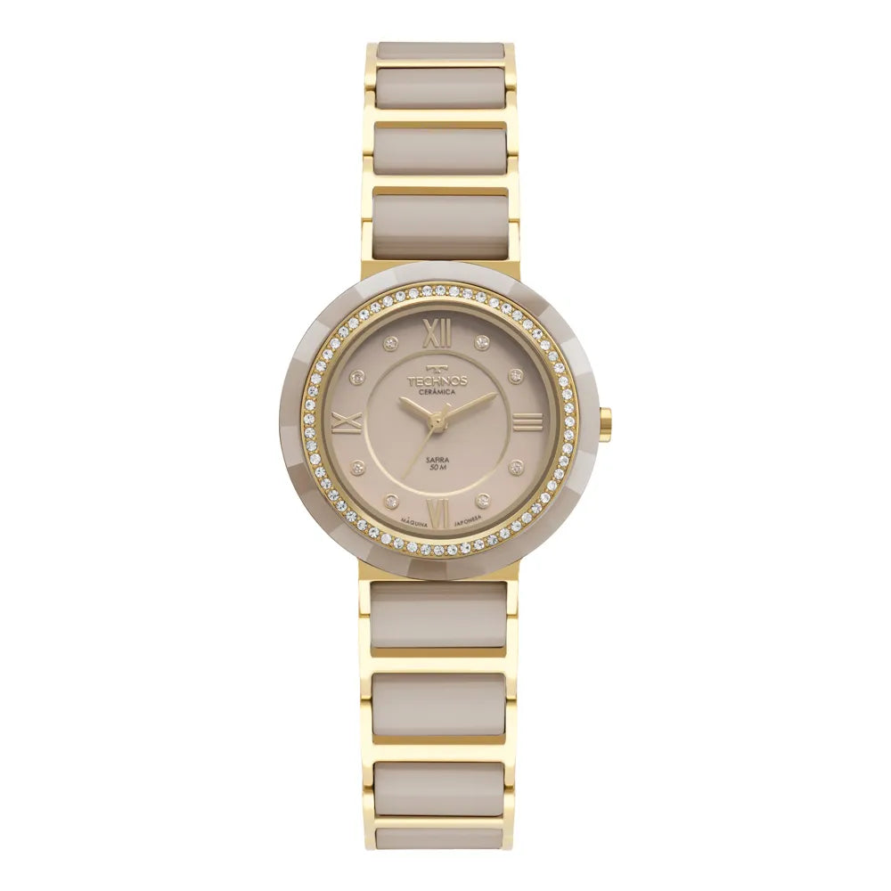 Relógio Technos Feminino Ceramic/saphire Dourado 2036MRP/1C