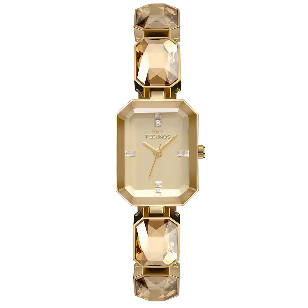 Relógio Technos Feminino Crystal Dourado 2036MTT/1D