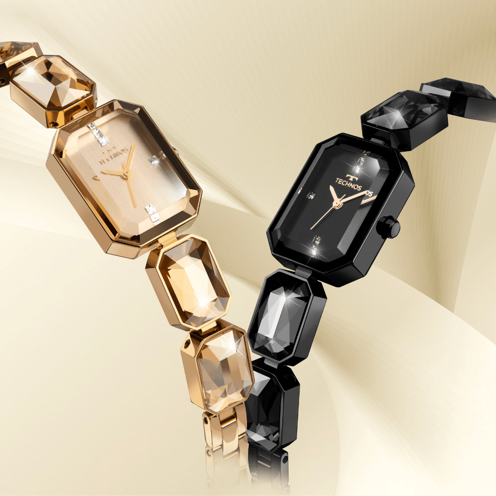 Relógio Technos Feminino Crystal Dourado 2036MTT/1D