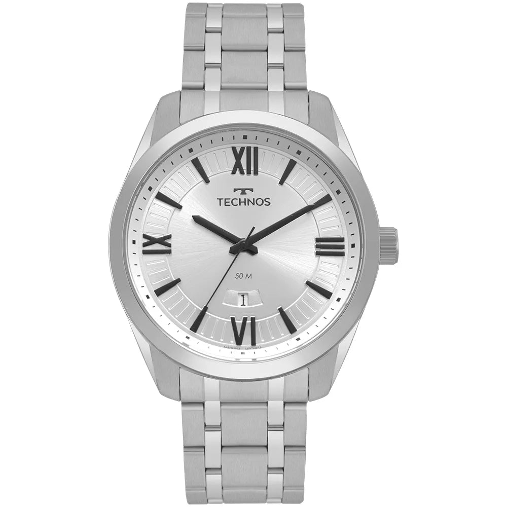 Relógio Technos Masculino Steel Prata 2115MSQS/1K