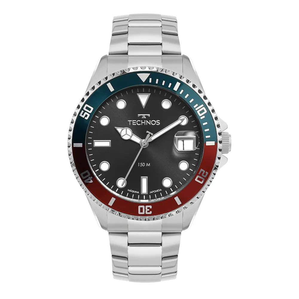 Relógio Technos Masculino Acqua Prata 2415DZ/1P