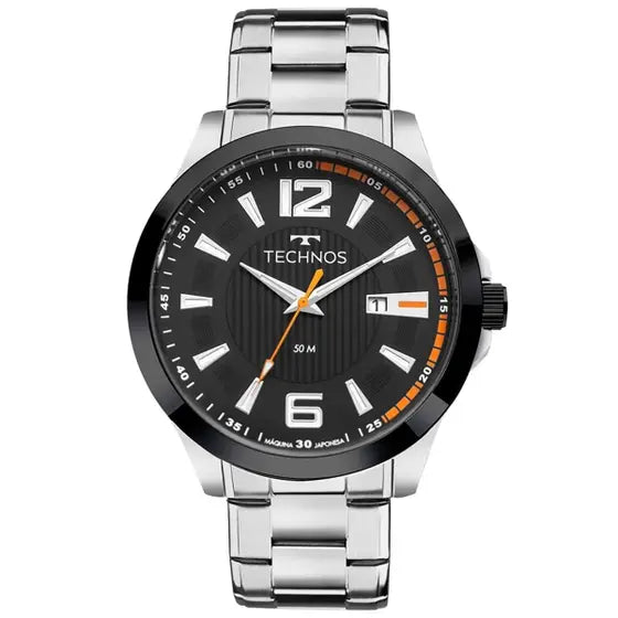 Relógio Technos Masculino Aço Inox 2115knv/1p Grande 44mm