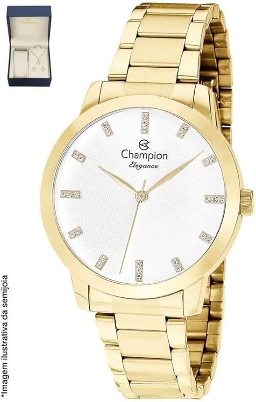 Relógio Champion Feminino Dourado CN25261W