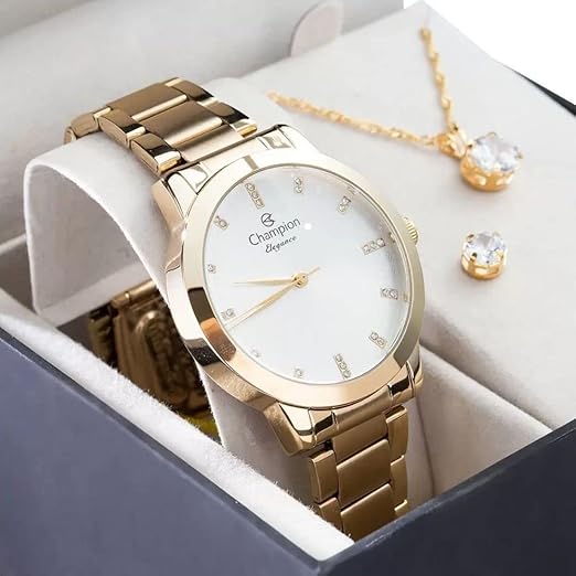 Relógio Champion Feminino Dourado CN25261W