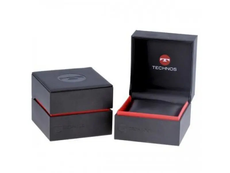 Relogio Technos feminino Riviera dourado grande aço inox multifunção 6P79BW/1X