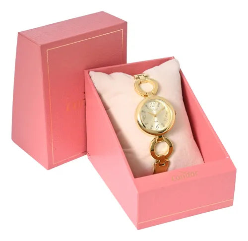 Relógio Condor Feminino Bracelete Dourado - Co2035nkd/5x