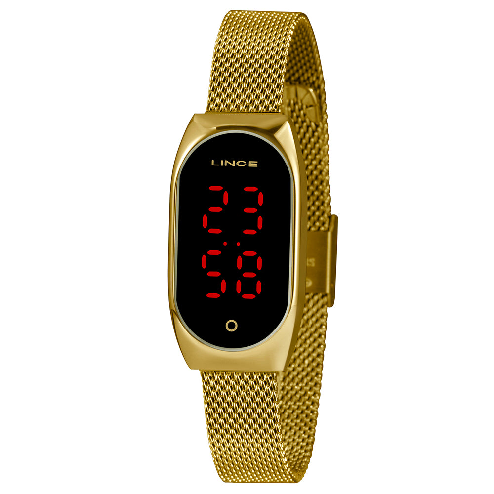RELOGIO LED FEMININO DIGITAL LDG4641L DOURADO