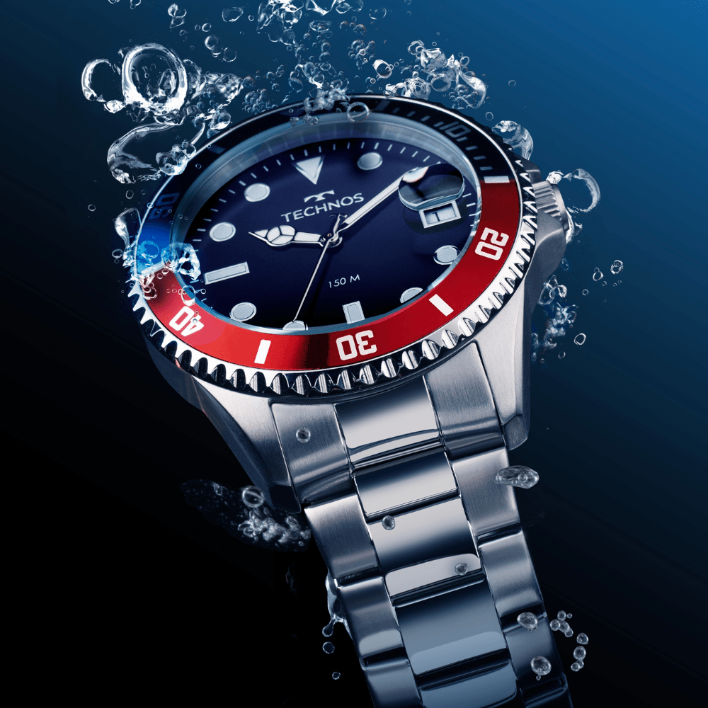 Relógio Technos Masculino Acqua Prata 2415DZ/1P