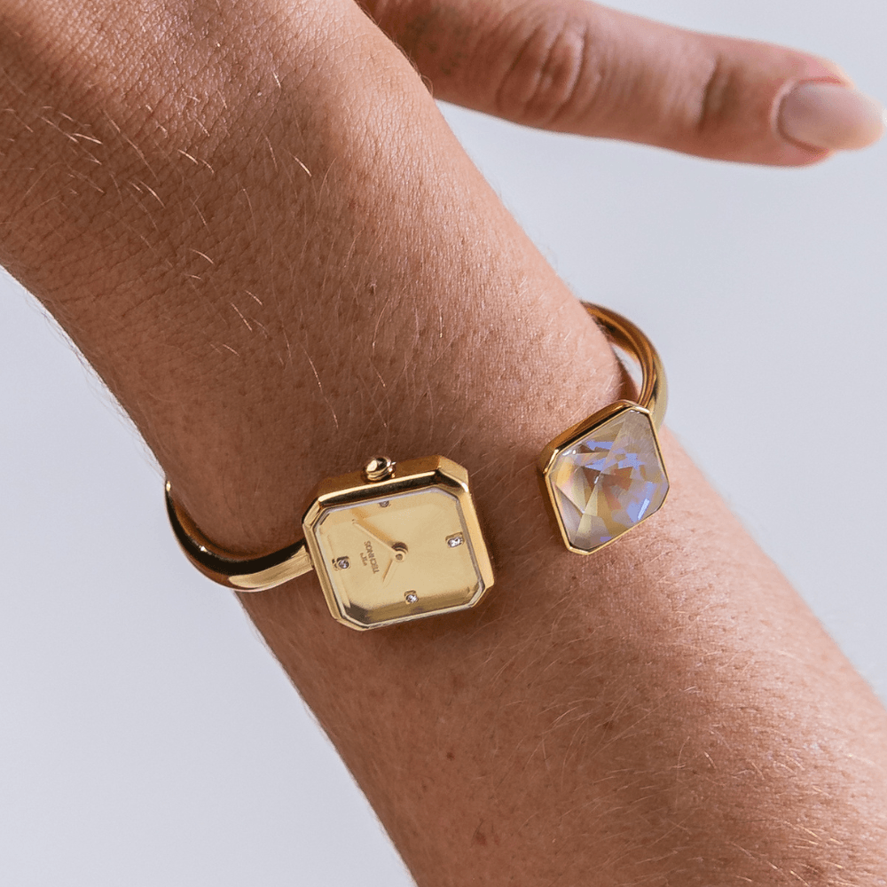 Relógio Technos Feminino Crystal Dourado 751AA/1D