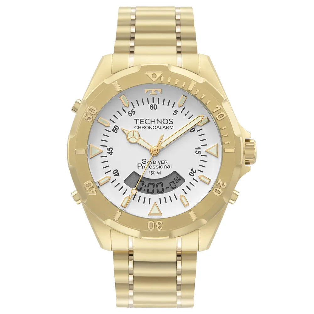 Relógio Technos Masculino Skydiver Dourado WT2050AWN/1B