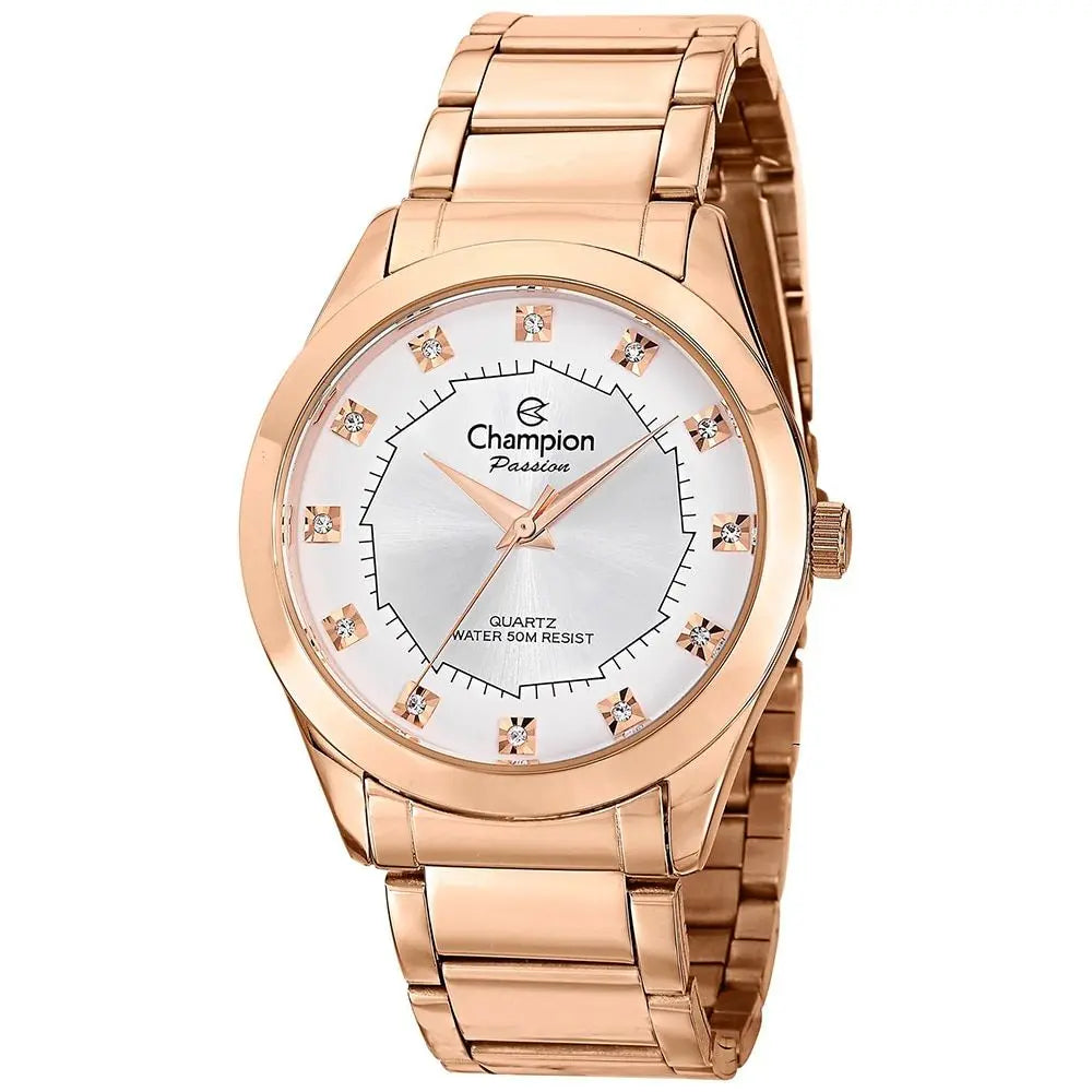 Kit Relógio Champion Feminino Passion Rosé + Colar e Brincos - CH24759E