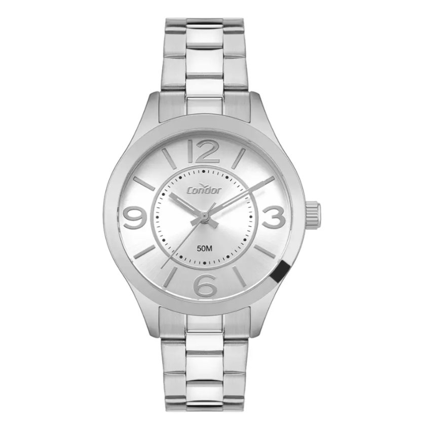 Relógio Condor Feminino Casual Prata CO2035NLE/4K