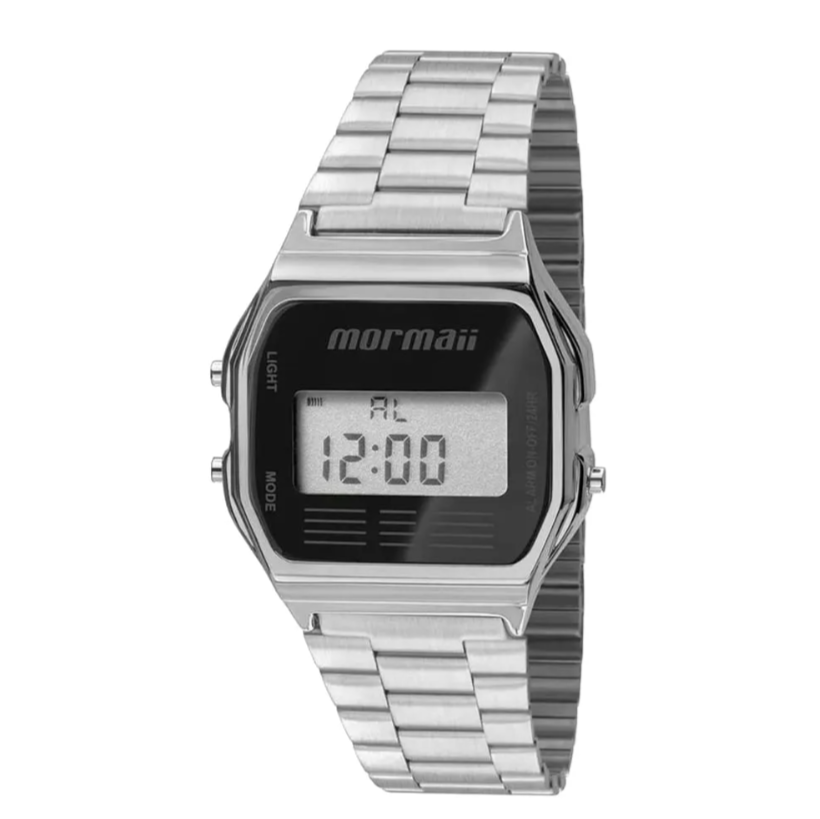 Relógio Feminino Mormaii Digital Mobj3808AB/3P Prata