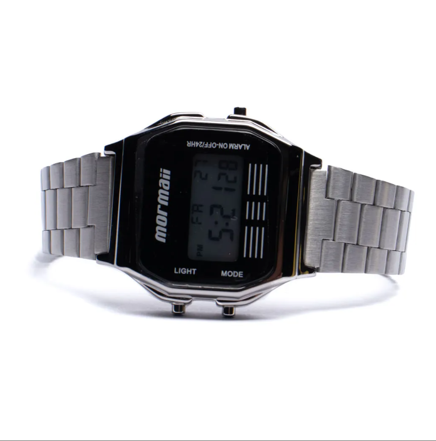 Relógio Feminino Mormaii Digital Mobj3808AB/3P Prata