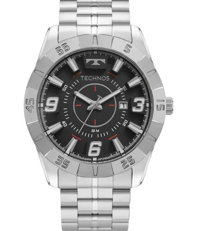 Relógio Technos Masculino Racer Prata - 2115KYX/1R