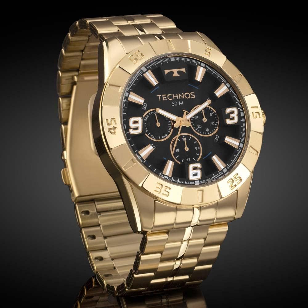 Relógio Technos Masculino Racer Dourado 6P29ALC/1P