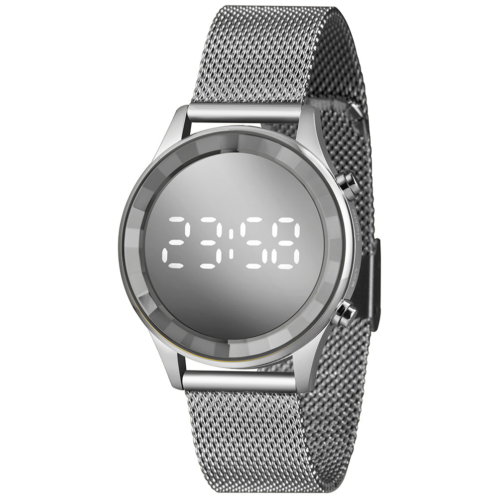RELOGIO LED FEMININO CLASSICO LDM4648L PRATA