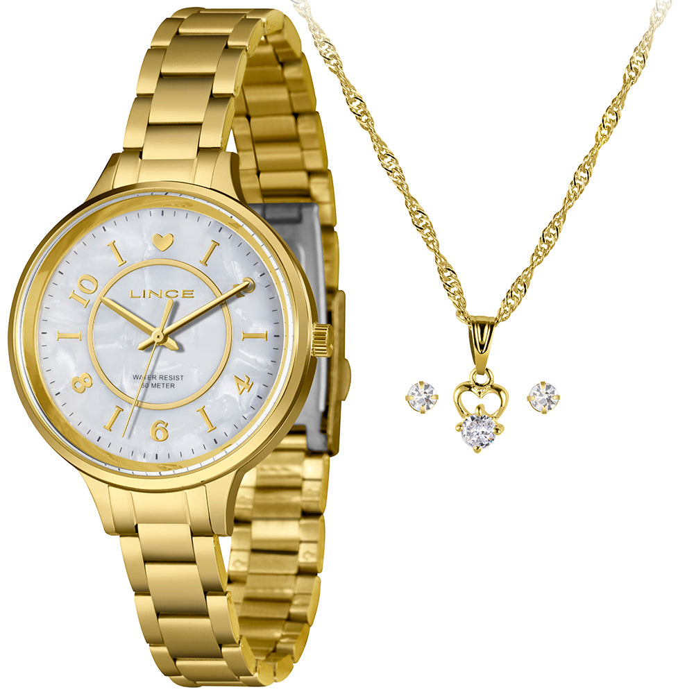 RELOGIO FUNNY FEMININO ANALOGICO LRGH207L38 DOURADO