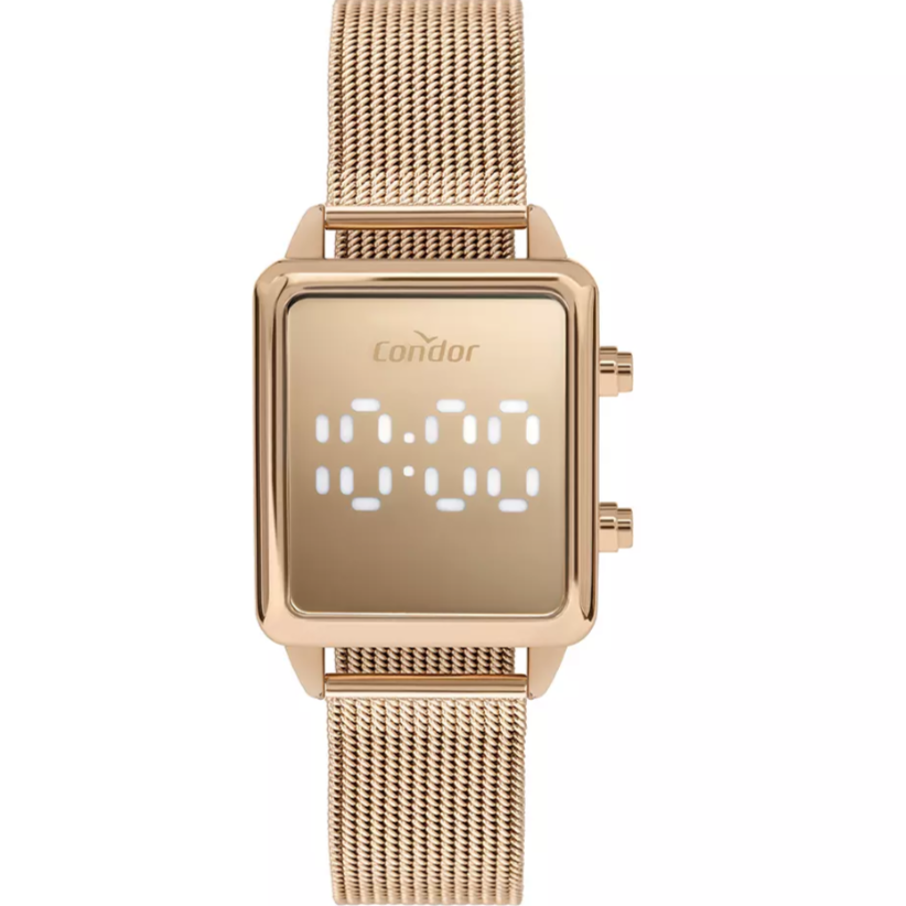 Relógio Condor Feminino Mesh Rose COMD1202AGS4J